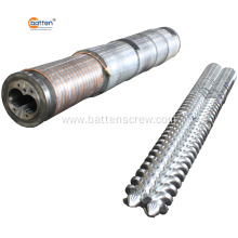 twin screw barrel set for rigid PVC extrusion